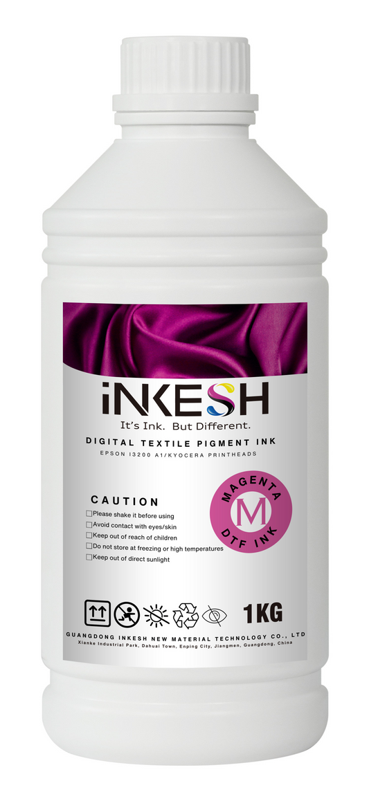 Magenta_Inkesh OEKO-TEX Certified - Ethylene Glycol Free - Premium Inks - 1 Liter (Individual)
