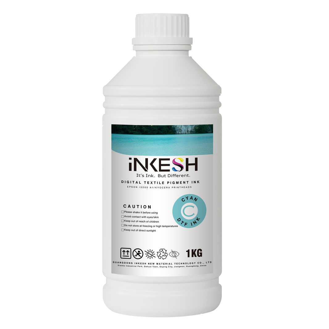 Cyan_Inkesh OEKO-TEX Certified - Ethylene Glycol Free - Premium Inks - 1 Liter (Individual)