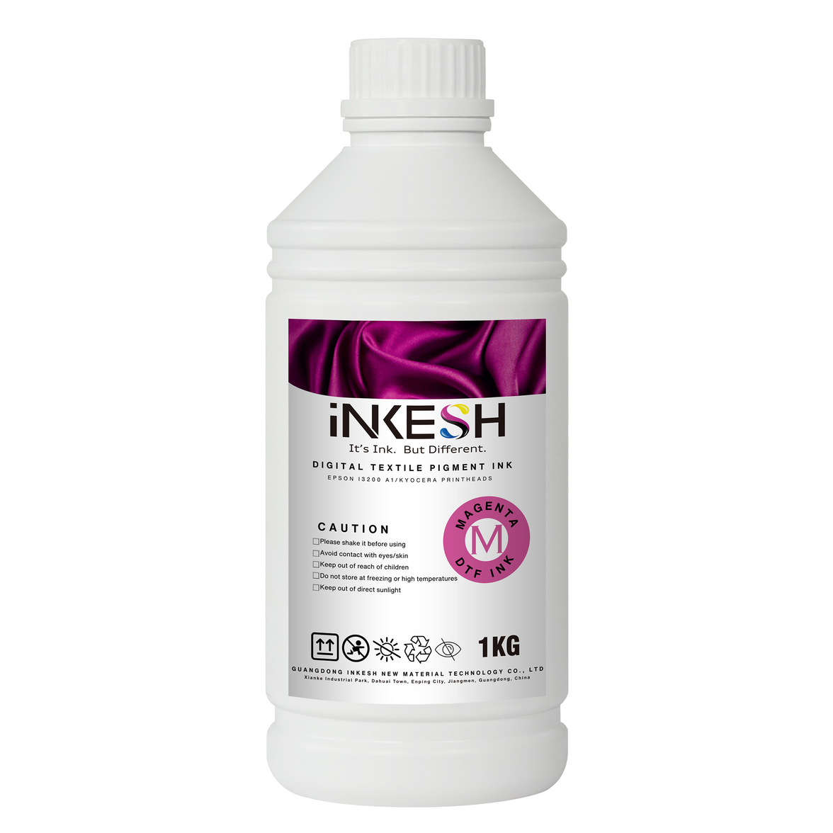 Magenta_Inkesh OEKO-TEX Certified - Ethylene Glycol Free - Premium Inks - 1 Liter (Individual)